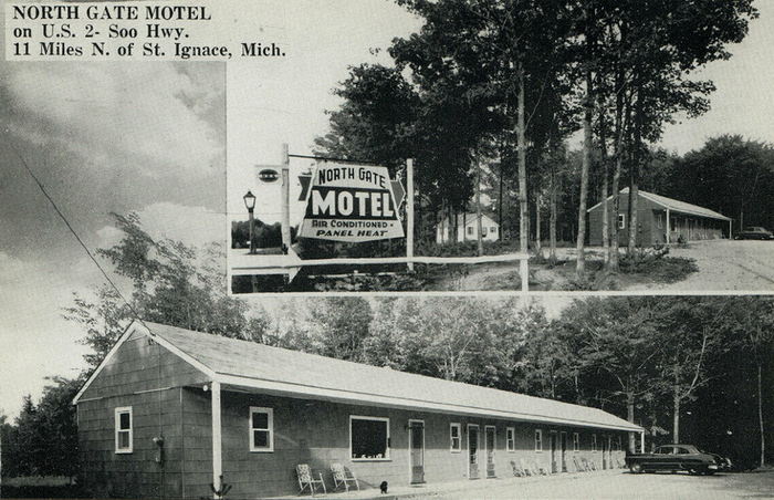 North Gate Motel - Vintage Postcard